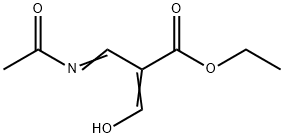 2-Propenoic  acid,  2-[(acetylimino)methyl]-3-hydroxy-,  ethyl  ester Structure