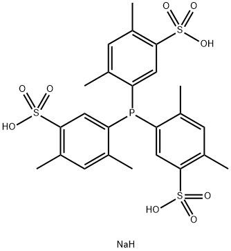 TRIS(4,6-DIMETHYL-3-SULFANATOPHENYL)PHOSPHINE TRISODIUM SALT HYDRATE Structure