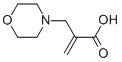2-(4-吗啉基)甲基丙烯酸 结构式