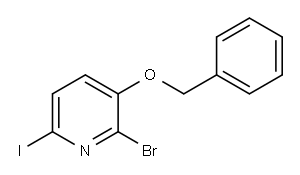 3-(Benzyloxy)-2-bromo-6-iodopyridine, 443307-26-4, 结构式