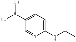 6-(ISOPROPYLAMINO)-3-PYRIDINYL BORONIC ACID 结构式