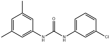 N-(3-chlorophenyl)-N'-(3,5-dimethylphenyl)urea 结构式