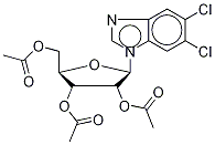 5,6-Dichloropurine-1-(2,3,5-tri-O-acetyl-β-D-ribofuanosyl)-1H-benziMidazole Struktur