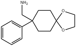 (8-苯基-1,4-二氧杂螺[4.5]癸烷-8-基)甲胺, 443687-93-2, 结构式