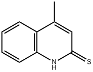 4-甲基喹啉-2-硫醇,4437-65-4,结构式