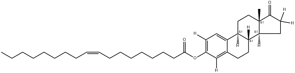 雌酮3-油酸酯-D4, 443791-75-1, 结构式