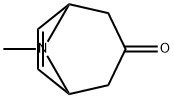 8-メチル-8-アザビシクロ[3.2.1]オクタ-6-エン-3-オン 化学構造式