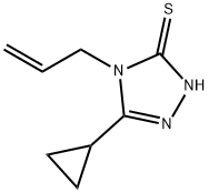 4-烯丙基-5-环丙基-4H-1,2,4-三唑-3-硫醇 结构式