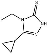 5-CYCLOPROPYL-4-ETHYL-4 H-[1,2,4]TRIAZOLE-3-THIOL Struktur