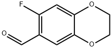 7-fluoro-2,3-dihydrobenzo[b][1,4]dioxine-6-carbaldehyde, 443955-87-1, 结构式