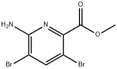 3,5-二溴-6-氨基-2-吡啶甲酸甲酯, 443956-21-6, 结构式