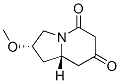 5,7(1H,6H)-Indolizinedione,tetrahydro-2-methoxy-,(2S,8aS)-(9CI) Structure