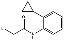 2-クロロ-N-(2-シクロプロピルフェニル)アセトアミド 化学構造式