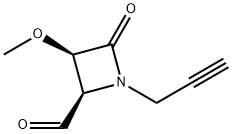 2-Azetidinecarboxaldehyde,3-methoxy-4-oxo-1-(2-propynyl)-,(2R,3R)-(9CI) 结构式