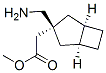 Bicyclo[3.2.0]heptane-3-acetic acid, 3-(aminomethyl)-, methyl ester, (1-alpha-,3-alpha-,5-alpha-)- (9CI) 化学構造式