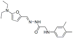 Glycine,  N-(3,4-dimethylphenyl)-,  [[5-(diethylamino)-2-furanyl]methylene]hydrazide  (9CI)|