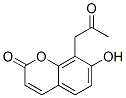 2H-1-Benzopyran-2-one, 7-hydroxy-8-(2-oxopropyl)- (9CI) Structure