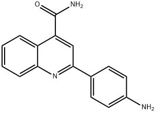 2-(4-氨基苯基)喹啉-4-甲酰胺 结构式