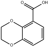 2,3-二氢-1,4-苯并二烷-5-羧酸 结构式