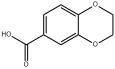1,4-ベンゾジオキサン-6-カルボン酸 化学構造式