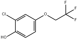 2-CHLORO-4-(2,2,2-TRIFLUOROETHOXY)PHENOL Struktur
