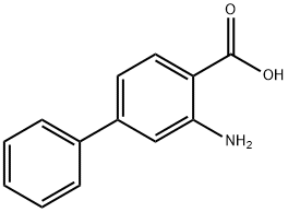 3-氨基-1,1'-联苯-4-羧酸 结构式