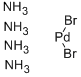 臭化テトラアンミンパラジウム(II) 化学構造式
