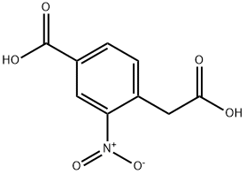 4-(羧基甲基)-3-硝基苯甲酸, 444667-11-2, 结构式