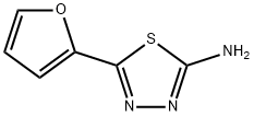 5-呋喃-2-基[1,3,4]噻二唑-2-胺, 4447-45-4, 结构式