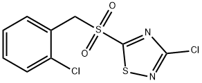 3-CHLORO-5-(2-CHLOROBENZYLSULFONYL)-1,2,4-THIADIAZOLE Structure