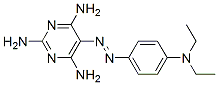 5-[[p-(Diethylamino)phenyl]azo]pyrimidine-2,4,6-triamine Struktur