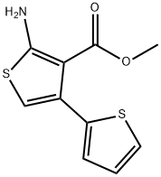 5'-アミノ-2,3'-ビチオフェン-4'-カルボン酸メチル 化学構造式