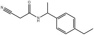 Acetamide, 2-cyano-N-[1-(4-ethylphenyl)ethyl]- (9CI) Struktur