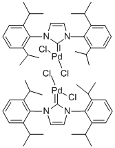 DICHLORO(DI-Μ-CHLORO)BIS[1,3-BIS(2,6-DI-I-PROPYLPHENYL)IMIDAZOL-2-YLIDENE]DIPALLADIUM (II) price.