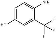 4-氨基-3-三氟甲基苯酚, 445-04-5, 结构式