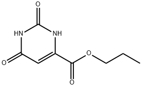 4-PyriMidinecarboxylic acid, 1,2,3,6-tetrahydro-2,6-dioxo-, propyl ester Structure