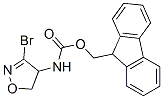 Carbamic acid, (3-bromo-4,5-dihydro-4-isoxazolyl)-, 9H-fluoren-9-ylmethyl ester (9CI) Struktur