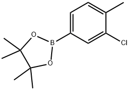 3-クロロ-4-メチルフェニルボロン酸ピナコールエステル 化学構造式