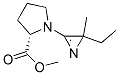 L-Proline, 1-(2-ethyl-2-methyl-2H-azirin-3-yl)-, methyl ester (9CI) 结构式