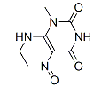 2,4(1H,3H)-Pyrimidinedione, 1-methyl-6-[(1-methylethyl)amino]-5-nitroso- (9CI) Structure