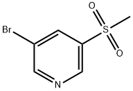 3-ブロモ-5-(メチルスルホニル)ピリジン 化学構造式