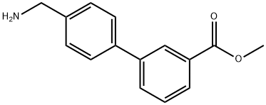 4'-(氨基甲基)-[1,1'-联苯]-3-羧酸甲酯 结构式