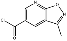 Isoxazolo[5,4-b]pyridine-5-carbonyl chloride, 3-methyl- (9CI) Struktur