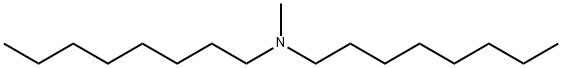 N-メチルジ-n-オクチルアミン 化学構造式