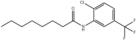 N-[2-chloro-5-(trifluoromethyl)phenyl]octanamide Structure