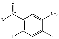 Benzenamine,  4-fluoro-2-methyl-5-nitro- Struktur