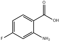 2-Amino-4-fluorobenzoic acid Struktur