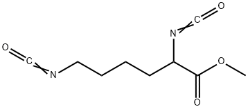 methyl 2,6-diisocyanatohexanoate  Struktur