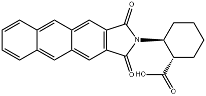 (1S,2S)-2-(ANTHRACENE-2,3-DICARBOXIMIDO)CYCLOHEXANECARBOXYLIC ACID Struktur