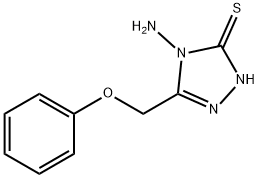 3H-1,2,4-三唑-3-硫酮,2,4-二氢-4-氨基-5-(苯氧基甲基)- 结构式